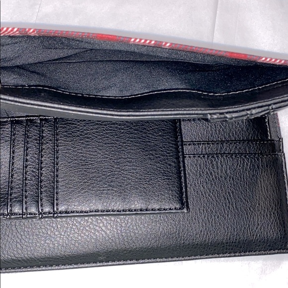 Womens 3-in-1 Wallet Clutch Plaid micro suede New - Picture 10 of 13